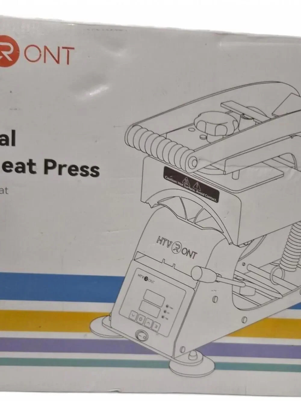 HTVRONT Manual Hat Heat Press Machine with Small and Big Platens
